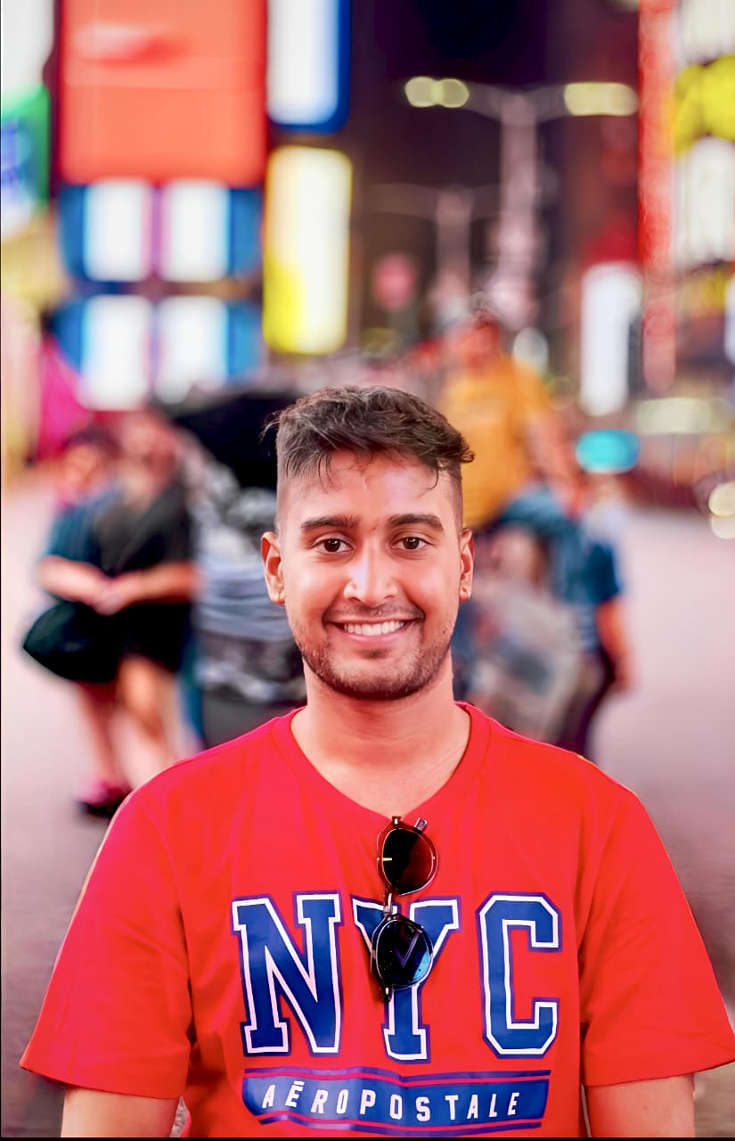 Sri Vasudev at Times Square, New York